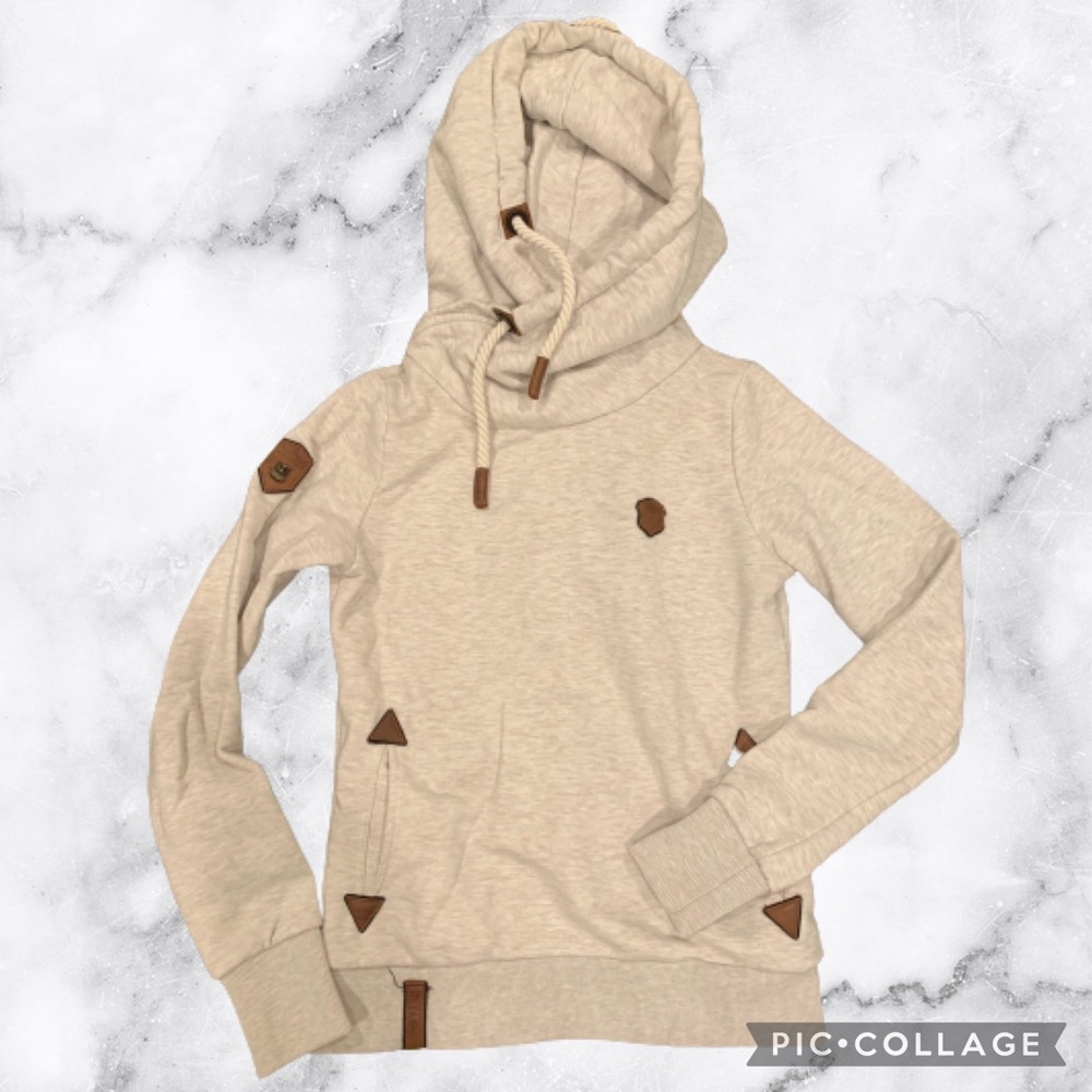 Cowl neck hoodie